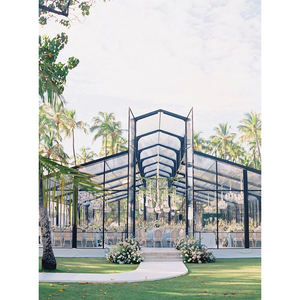 Transparent Marquee Wedding Party <strong>Tent</strong> Black Frame with Clear PVC Cover Aluminum for Indoor Use Accommodates 500 People - Product Image 5