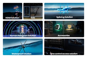 COEUS 45cm WiFi Bluetooth 510 LED Affichage 3000cd Luminosité 2000x510 Résolution Gratuit 3D Vidéo <span class=keywords><strong>Projecteur</strong></span> Hologramme Intérieur/Extérieur - Product Image 6