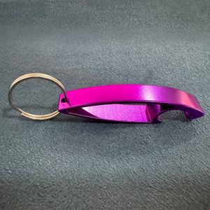 Light Weight Beer Bottle Opener Keychain Welcome Laser Logo DIY Aluminum Alloy Bottle Opener <b>Key</b> Chain - Product Image 6