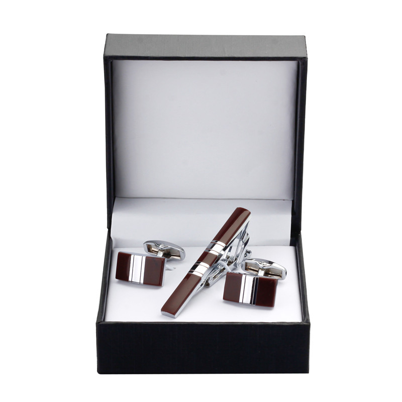 2020 высококачественные французские мужские комплекты запонок и зажимов для галстука для подарка