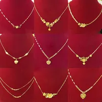 Wholesale New Dubai Gold Color Jewelry Women's Fashion Necklace