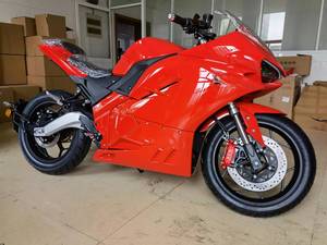 มอเตอร์ไซค์ Ducati Racing 5000W ความเร็ว 130 กม./ชม. ระยะทางวิ่ง 220 กม. มอเตอร์ไร้แปรงถ่าน 72V ความเร็วสูงพิเศษ ระบบโซ่กลาง ขาย - Product Image 6