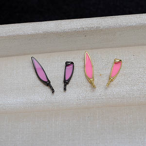 Accessoire de fabrication de bijoux en argent 925 fait main, style baroque polyvalent, support pour oreilles de lapin en perles, apprêts de bijouterie 4123 - Product Image 2