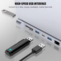 Hub USB-C 12-en-1 en alliage d'aluminium, PD 87W, 4K, Ethernet 2.0 Gigabit, lecteur de carte SD, VGA, audio 3.5mm, USB 3.0, en stock
