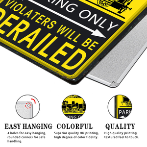 الأكثر مبيعًا علامة وقوف السيارات من الألومنيوم المتين مقاوم للأشعة تحت البنفسجية ومقاوم للعوامل الجوية للاستخدام في الهواء الطلق - Product Image 3