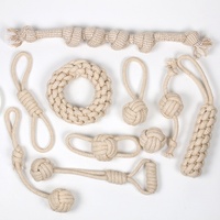 Jouet pour chien MQ333 – Corde en coton tressée indestructible pour grands chiens – Jouet à mâcher pour le nettoyage des dents – Best-seller transfrontalier
