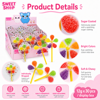 Bonbons sucettes en forme de moulin à vent aromatisés aux fruits, bonbons gélifiés pour enfants, emballés en sachet