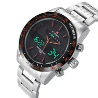 Naviforce 9024 Top Merk Horloge Luxe Digitale Quartz Klok Volledig Stalen 6 Kleuren Waterdichte Sport Militaire Reloj Horloges