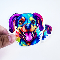 Autocollant personnalisé imperméable avec impression de logo, adhésif, pailleté, holographique, vinyle, découpe personnalisée pour bouteilles d'eau