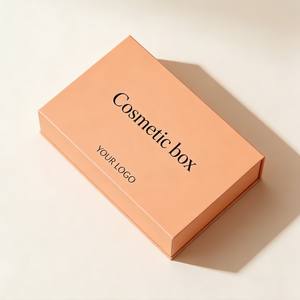 Boîte en carton noir de luxe avec logo personnalisé, boîte cadeau pour perruque, boîte d'emballage magnétique écologique pour cosmétiques - Product Image 5