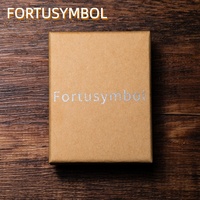 FORTUSYMBOL Collier pendentif scapulaire chrétien personnalisé en cuir PU avec image et lettre sur mesure Unisexe