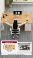 Conjunto de Silla y Escritorio de Oficina Moderno y Elegante para Estaciones de Trabajo Individuales Sencillas, Mesa de Computadora Dedicada
