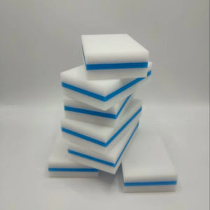 Sandwich 3-Schicht Melaminschaum mit PU-Schwamm Großhandel Küchenschrubber Maßgeschneidertes Scheuerkissen OEM Magischer Radierer - Product Image 3