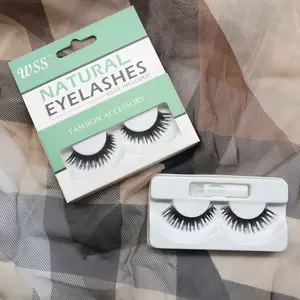 Wholesale Natural Mink Lashes 100% Real Fur Eyelashes Handicraft 3D Mink/Silk Eyelash With Private Label Box