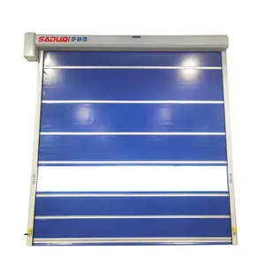 Flexible PVC curtain fast roll up Automatic door for quick storage in warehouses High Speed Pvc Roll Up Doors