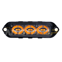 Feux de signalisation d'urgence à LED QUAD Q3 12V 24V, feux stroboscopiques à LED pour montage en surface de voiture, feux stroboscopiques à LED pour calandre, SAE R65 CE IP67