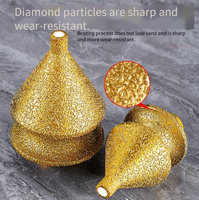 Soliboss 0EM M10 et M14, fraiseuse à double chanfreinage diamantée pour carreaux de céramique et marbre, tête de meulage multifonctionnelle conique de type parapluie