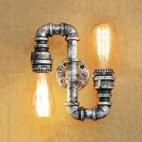 Lampe murale industrielle style loft en tuyau d'eau, idéale pour restaurant, salon, bar, café, couloir, escalier, club, pub