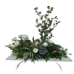 Meilleures ventes : Composition florale artificielle verte en soie, style fleurs séchées, pour centres de table de mariage et décorations de table - Product Image 6