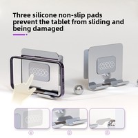 Support mural en alliage d'aluminium pour smartphone et tablette avec design rotatif, portable et pliable, stabilisation d'image pour iPad