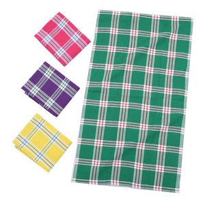 Pure Cotton Checkered Tea Towel 38x64 Cm Rectangle <b>Absorbent</b> Kitchen Towel For Tea Ceremony - Product Image 5