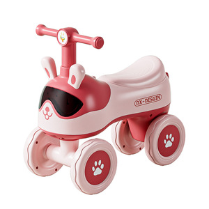 Children's balancing bikes - 1-3-6 year old children's pedal-less scooter, baby walking bike, four-wheel <b>roller</b> coaster for kids - Product Image 1