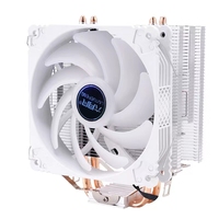 Refroidisseur de processeur CPU avec dissipateur thermique et ventilateur de refroidissement RGB 120 mm 4 caloducs LGA 1200 1155 1156 1700 AM3 AM4 pour PC de jeu de bureau