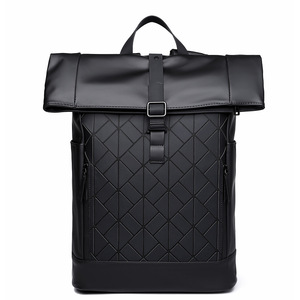 17" Large <b>Waterproof</b> Eco-Friendly Nylon Zipper Closure Portable Unisex <b>Backpack</b> Arcuate Shoulder Strap Large Capacity Polyester - Product Image 2