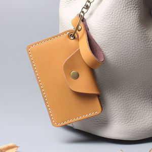 Tarjetero Minimalista Retro para Hombre, Cartera Pequeña de Cuero Genuino con Cierre de Broche, Monedero para Tarjetas de Visita y Monedas para Hombres y Chicos - Product Image 2