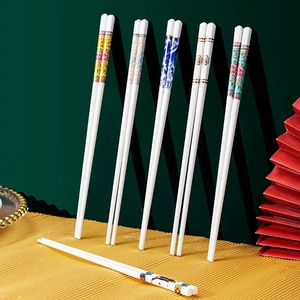 Fabricantes Ventas directas de palillos de cerámica Palillos chinos de hueso de alta temperatura Nuevos palillos familiares chinos - Product Image 3