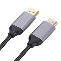 Câble DP vers HDTV plaqué or 1,8 m 4Kx2K 60Hz, fourni par l'usine OEM