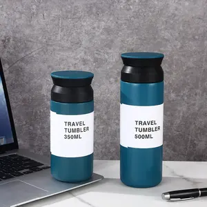 Japanese Double Vacuum Insulated Stainless Steel Water Bottle Simple Office Cup Portable Frosted Surface Car Tumblers