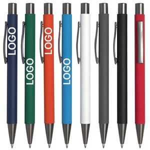 Black <b>Pen</b> Business Office Stationery Press Gel <b>Pen</b> Personalized Logo Advertising Metal <b>Pen</b> - Product Image 1