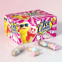 Bonbons gélifiés en forme de cône, style crème glacée, confiserie moelleuse pour l'exportation B2B