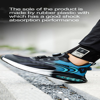 Sepatu Safety Pria Model Sport Ringan Anti Selip Bernapas dengan Lapisan Microfiber, Ujung Baja, dan Tanpa Tali