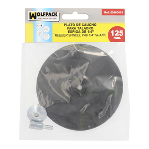 Piastra per trapano in nylon Ø 125 mm con gambo - Product Image 6