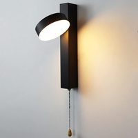 Lampe murale LED 7W au design minimaliste, nouvelle conception, à intensité variable, pour intérieur, moderne, avec interrupteur, lampe de chevet, lampe de lecture murale