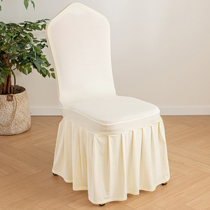 Düğün sandalyesi terlik koy ucuz pilili etek sarkaç sandalye kılıfı otel konferans ziyafet salonu oturma odası parti için - Product Image 4