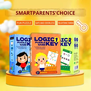 لعبة لغز مفتاح منطقي لعبة تعليمية ممتعة للأطفال الذين تتراوح أعمارهم بين 5 إلى 7 سنوات مصنوعة من الورق - Product Image 1