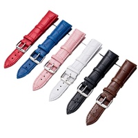Bracelet de montre en cuir véritable avec motif bambou pour hommes et femmes, en cuir de vachette, boucle ardillon, en stock, vente en gros