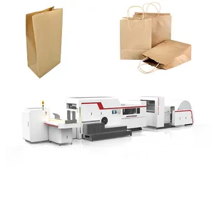 Automatic machine for produce paper bag Kraft Paper Bag Making Machine Manufacturer