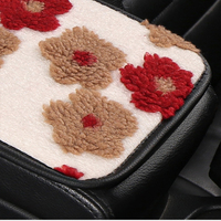 Coussin de protection pour accoudoir de voiture en peluche de qualité supérieure, respectueux de la peau, antidérapant, adapté aux modèles Honda, Ford, Toyota, BMW