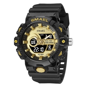 <span class=keywords><strong>2024</strong></span> Offre Spéciale Smael montre 8081 nouveau LED mouvement numérique montres pour hommes <span class=keywords><strong>calendrier</strong></span> lumineux multifonctionnel hommes montres étanches - Product Image 2