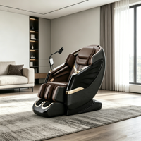 Fauteuils de massage de luxe SL Track pour la maison et le bureau, avec moxibustion, corps entier, zéro gravité, électriques, AI, airbag, pétrissage, cuir chauffant