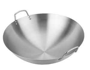 Wok Redondo de Acero Inoxidable para Cocina China, Sartén para Saltear, Uso General, Venta al por Mayor - Product Image 6