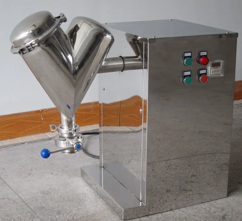 Liquidificador de pó seco em forma de V-3 V Máquina misturadora a seco Máquina de mistura de pó seco