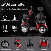 Scooter de mobilité DOTMALL ZVGREEN-S25 avec siège pivotant, moteur 1000W, capacité 150kg - Product Image 2