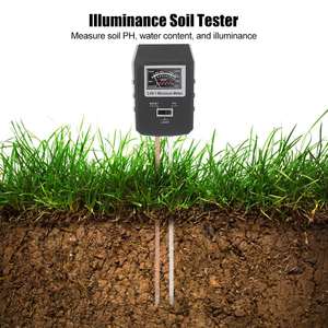 Alat Ukur Tanah JD Brand 3in1 Multifungsi, Pengukur <span class=keywords><strong>pH</strong></span> Tanah, Sensor Kelembaban & Pencahayaan, Layar <span class=keywords><strong>Analog</strong></span>, untuk Kebun, Pertanian, dan Halaman Rumput - Product Image 2