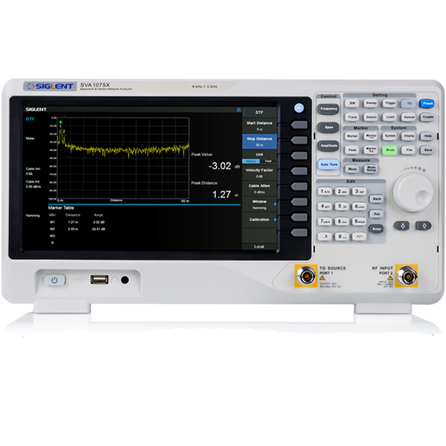 SIGLENT Professional SVA1075X Digital Spectrum Analyzer Low Noise Wide Bandwidth Vector Network Analyzer 1 Year Warranty