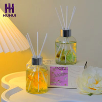 Vente en gros de diffuseurs d'huiles essentielles à base de plantes, bouteille en verre écologique naturelle de 160 ml, longue durée